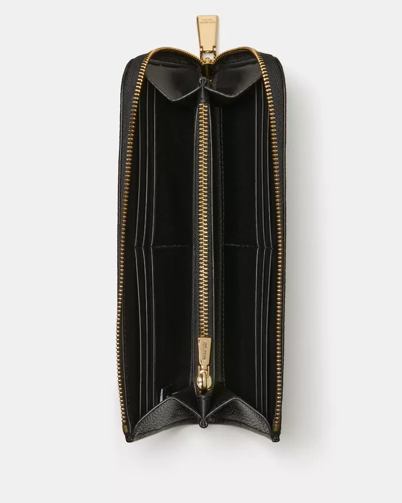 Devin Pebble Zip Around Continental Wallet