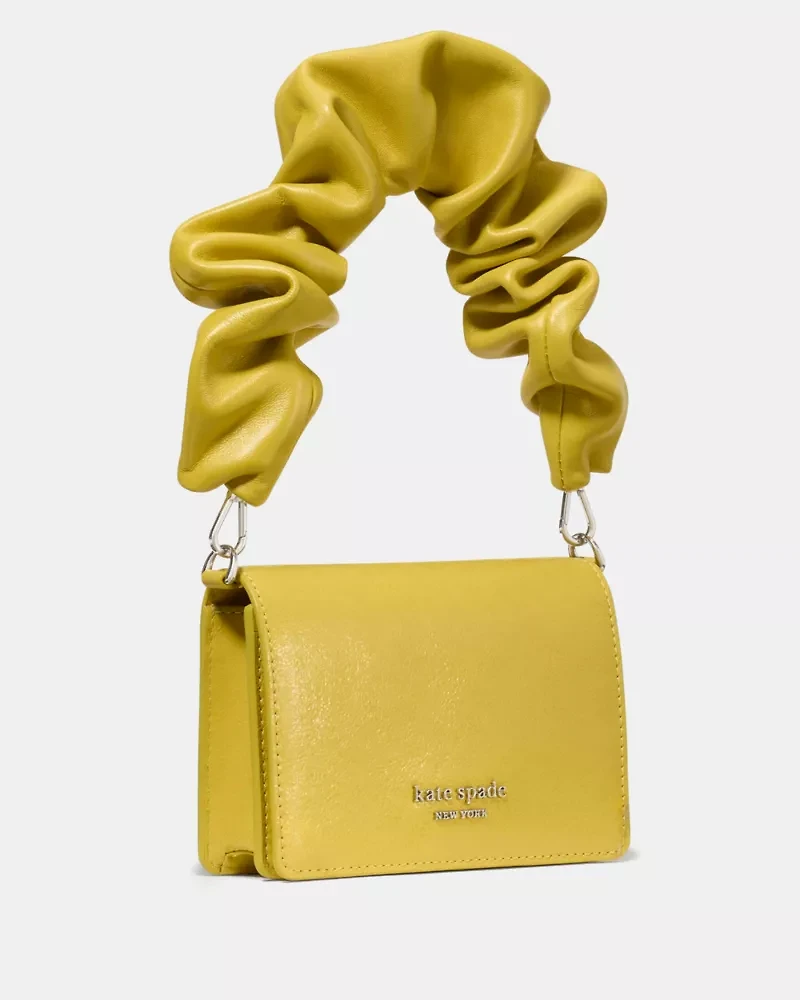 Natasha Glazed Scrunch Strap Mini Bag