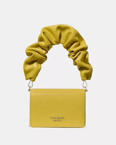 Natasha Glazed Scrunch Strap Mini Bag