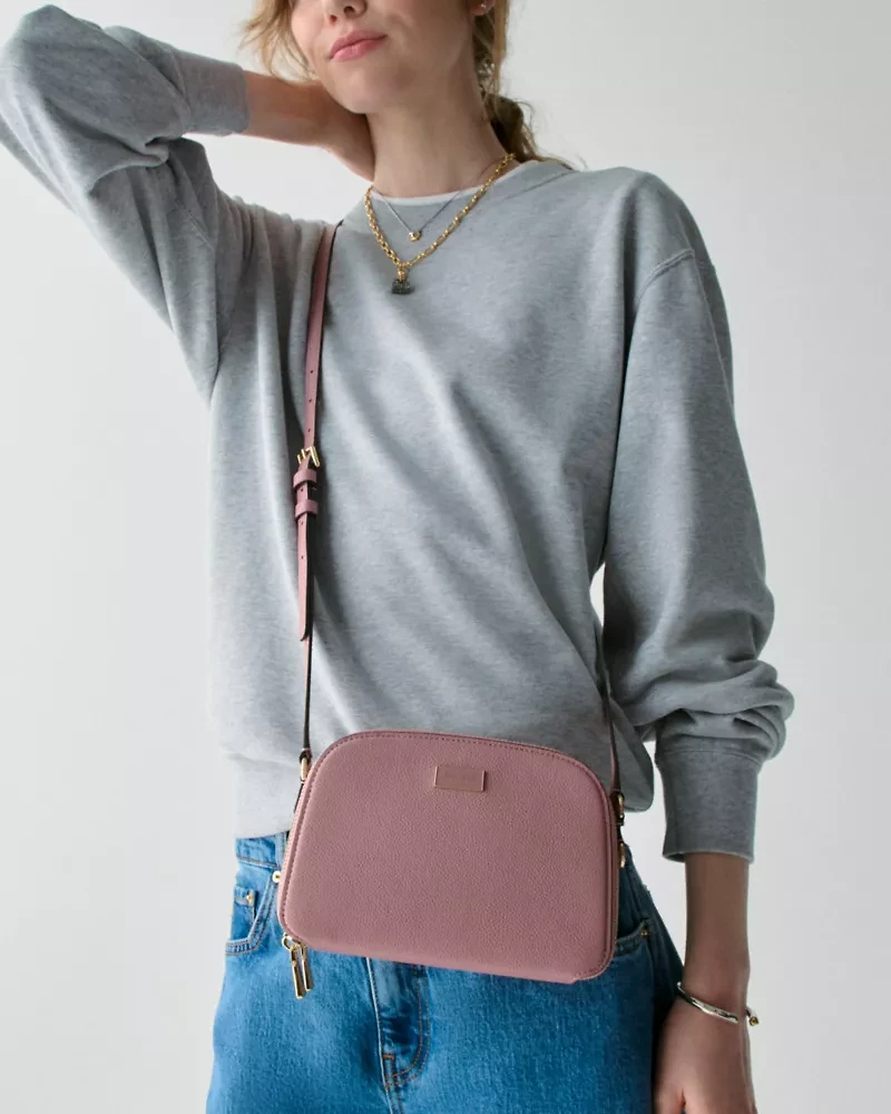 Serena Double Zip Dome Crossbody