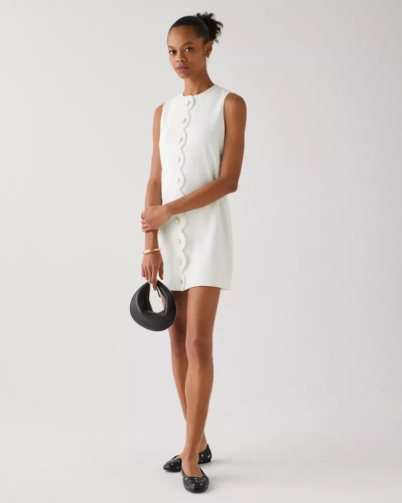 Scallop Shift Dress