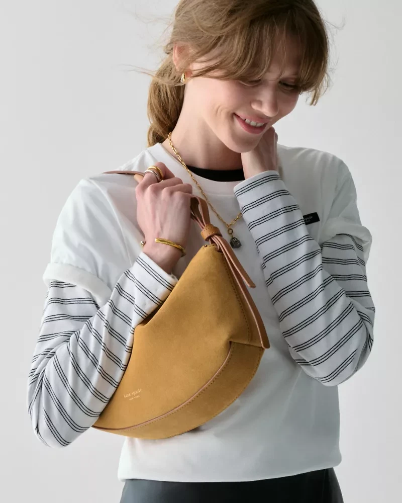 Loop Suede Shoulder Bag