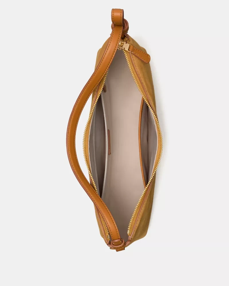 Loop Suede Shoulder Bag