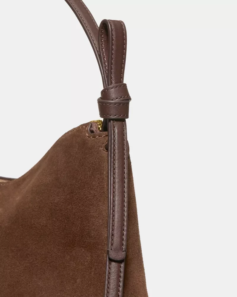 Loop Suede Shoulder Bag
