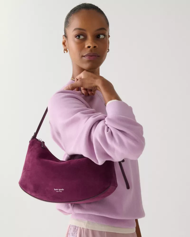 Loop Suede Shoulder Bag