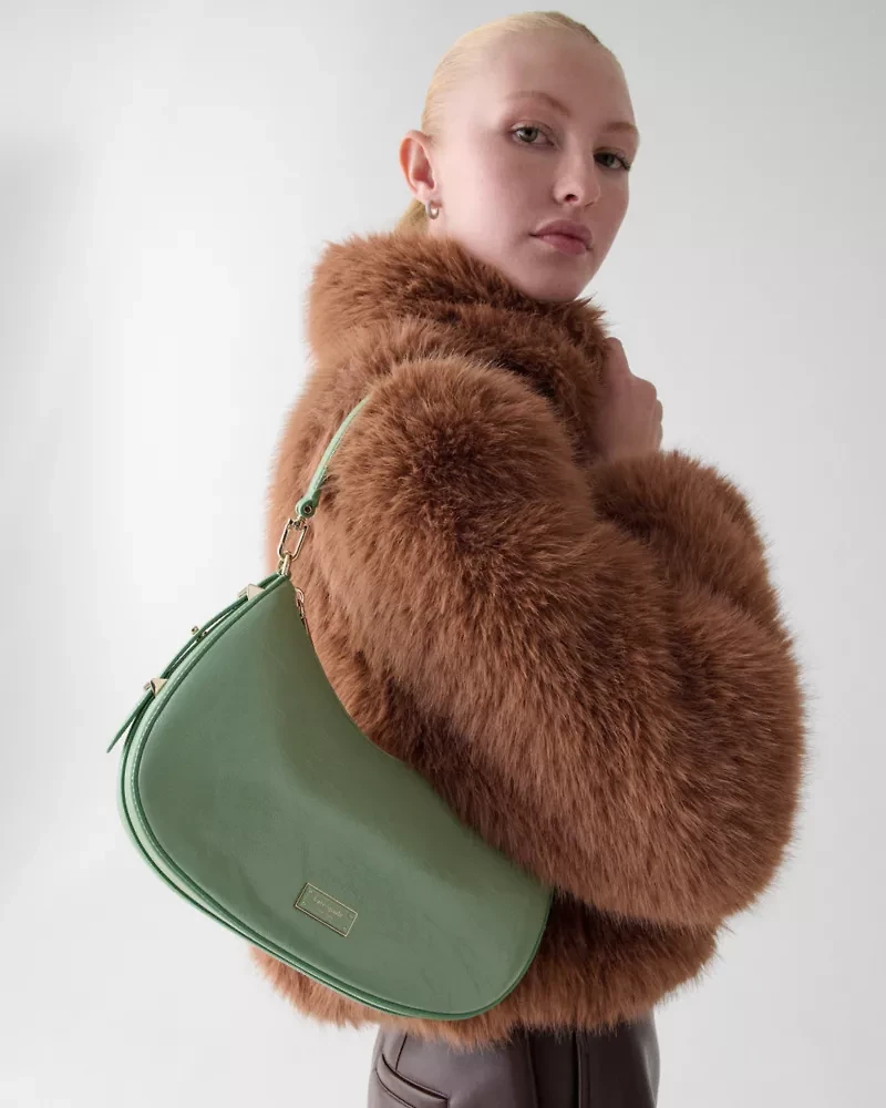 Liv Crinkle Patent Convertible Shoulder Bag