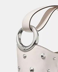 Halo Studded Mini Bucket Bag