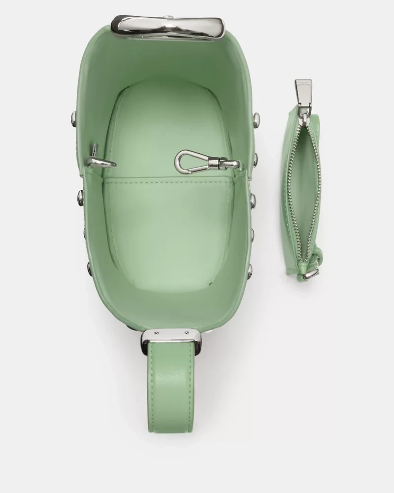 Halo Studded Mini Bucket Bag