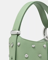 Halo Studded Mini Bucket Bag