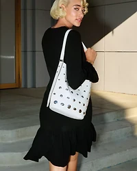 Halo Studded Bucket Bag