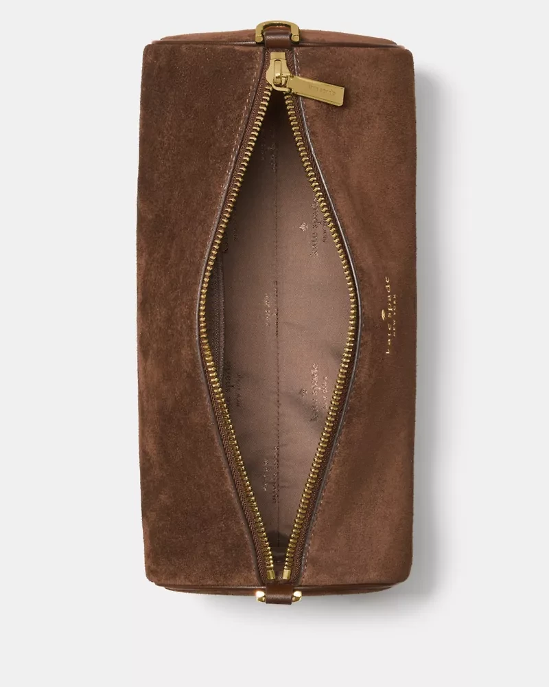 Roulette Suede Medium Shoulder Bag