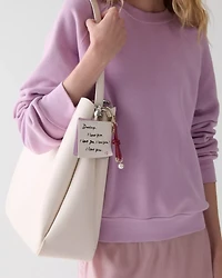 Bow Faux Pearl Bag Charm