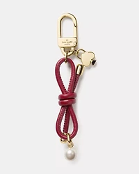 Bow Faux Pearl Bag Charm