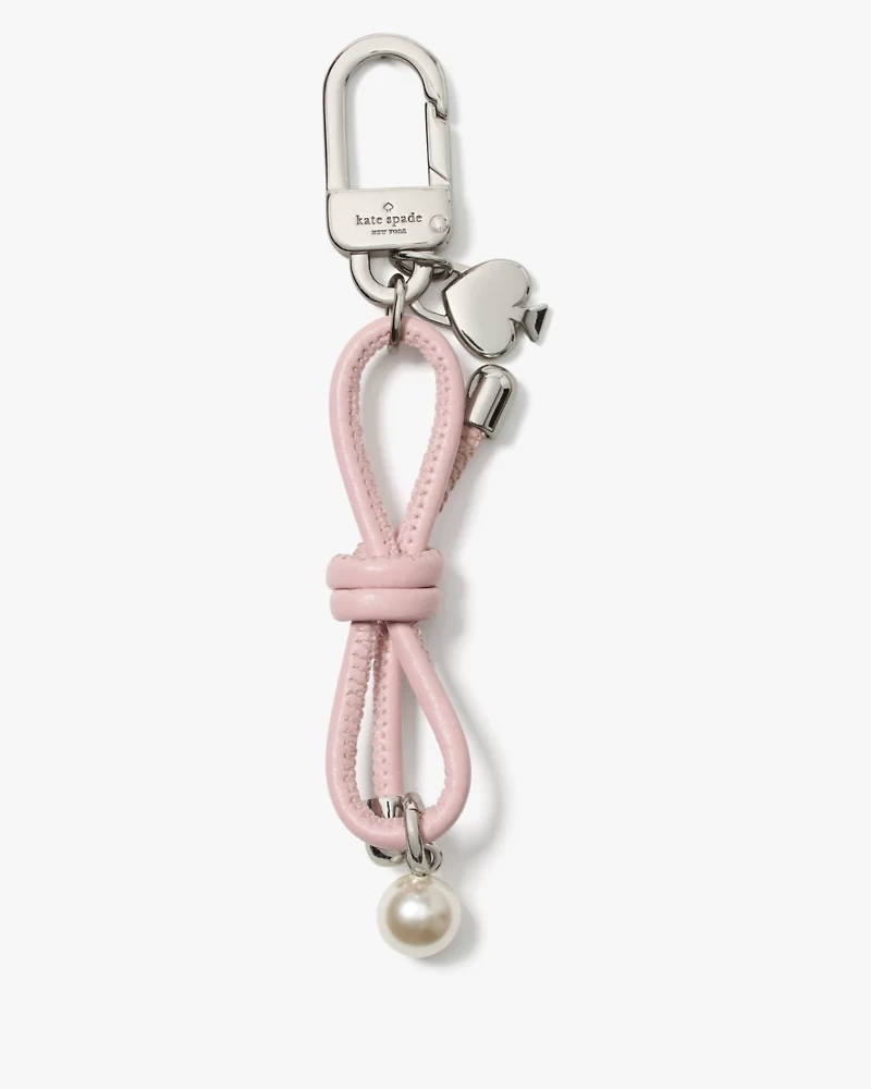 Bow Faux Pearl Bag Charm
