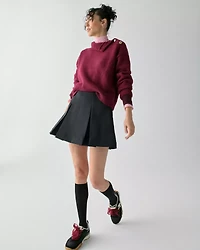 Box Pleat Mini Skirt