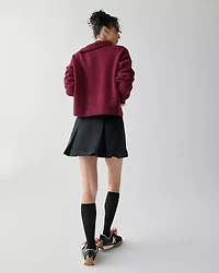 Box Pleat Mini Skirt