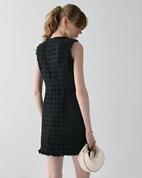 Plaza Tweed Fit And Flare Dress