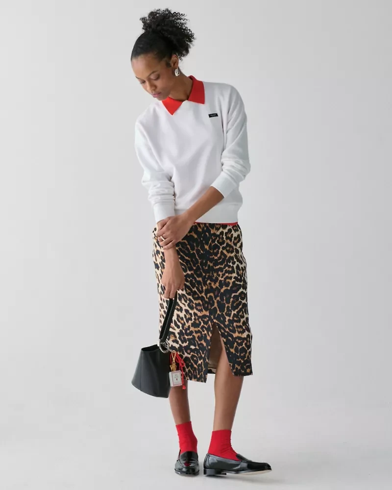 Leopard Midi Skirt