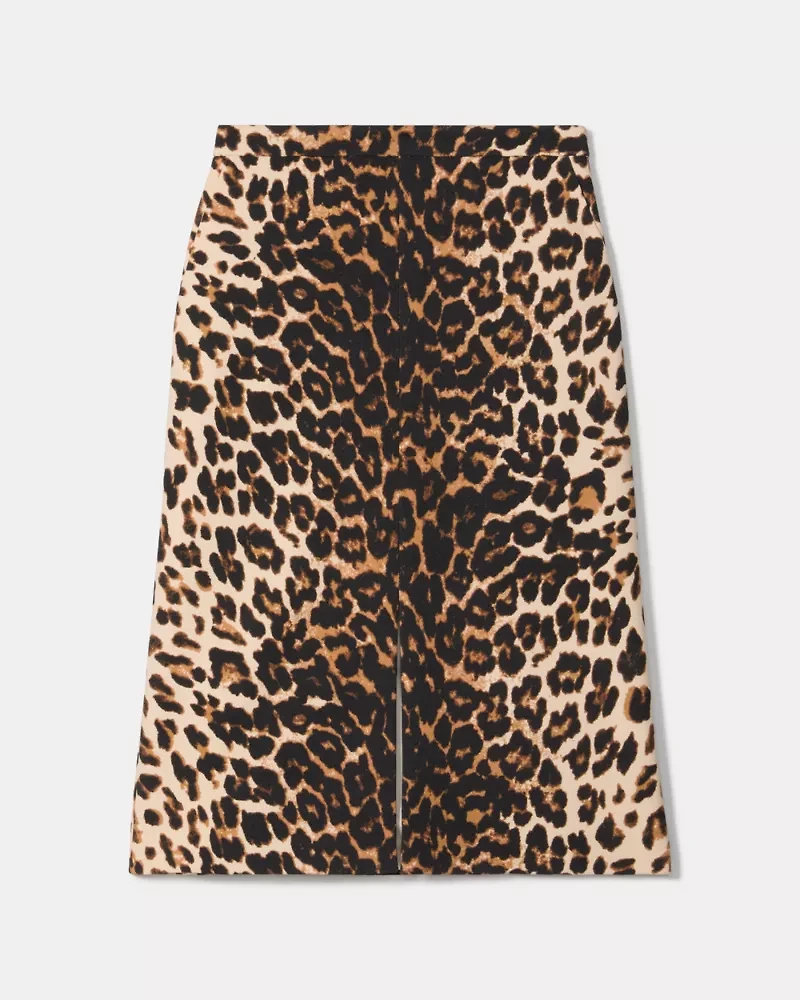 Leopard Midi Skirt
