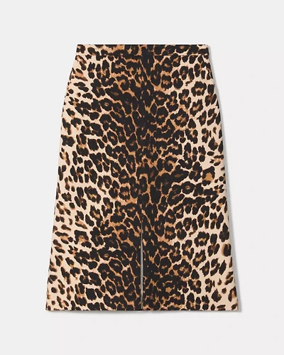 Leopard Midi Skirt