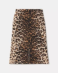 Leopard Midi Skirt