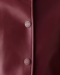 Faux Nappa Leather Jacket