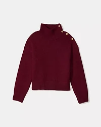 Turtleneck With Bauble Buttons