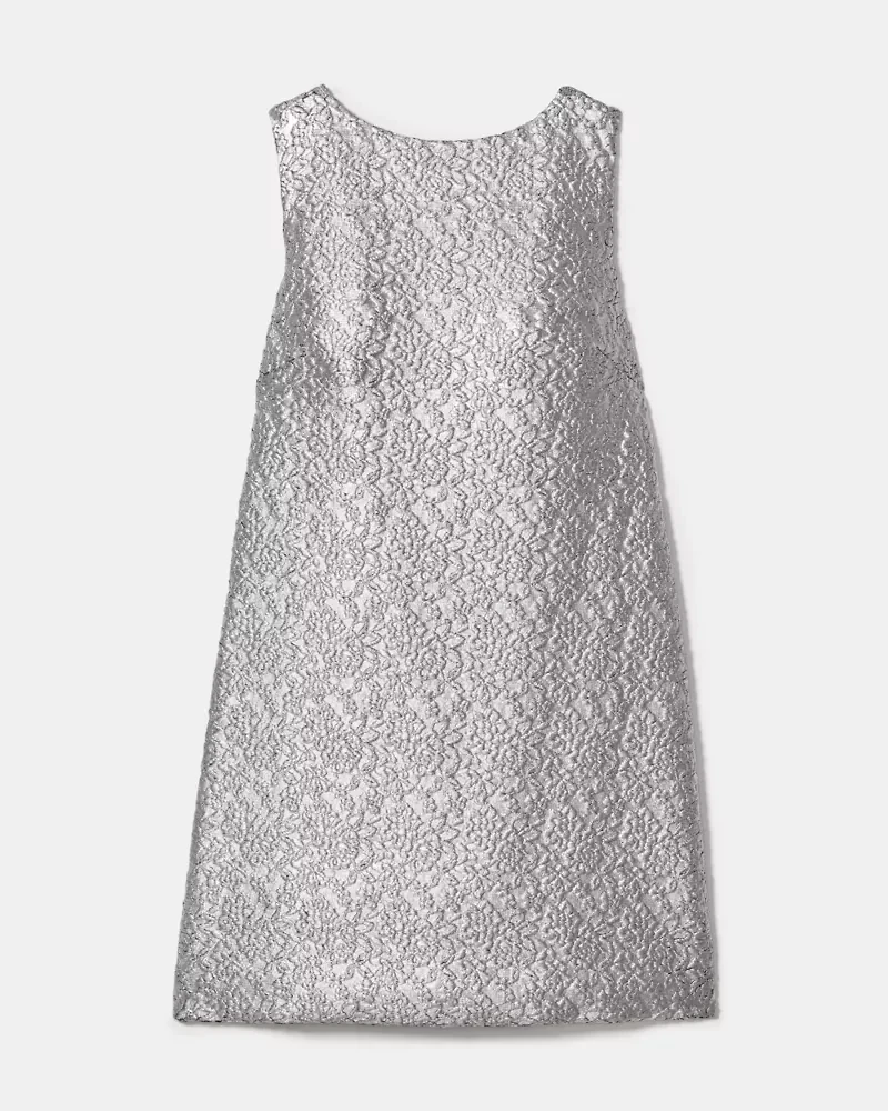 Foil Lace Shift Dress