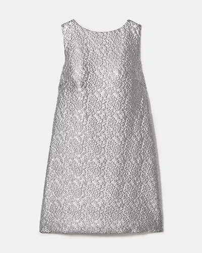 Foil Lace Shift Dress