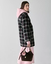 Plaid Double Breasted Coat