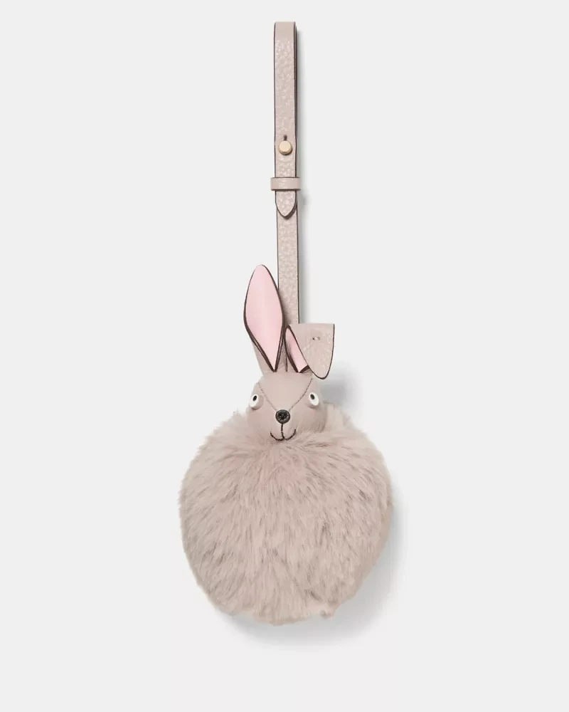 3d Faux Fur Bunny Bag Charm
