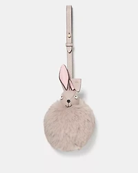 3d Faux Fur Bunny Bag Charm