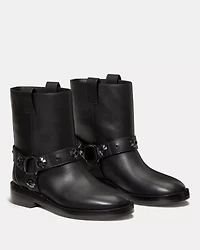 Spade Flower Stud Moto Boot