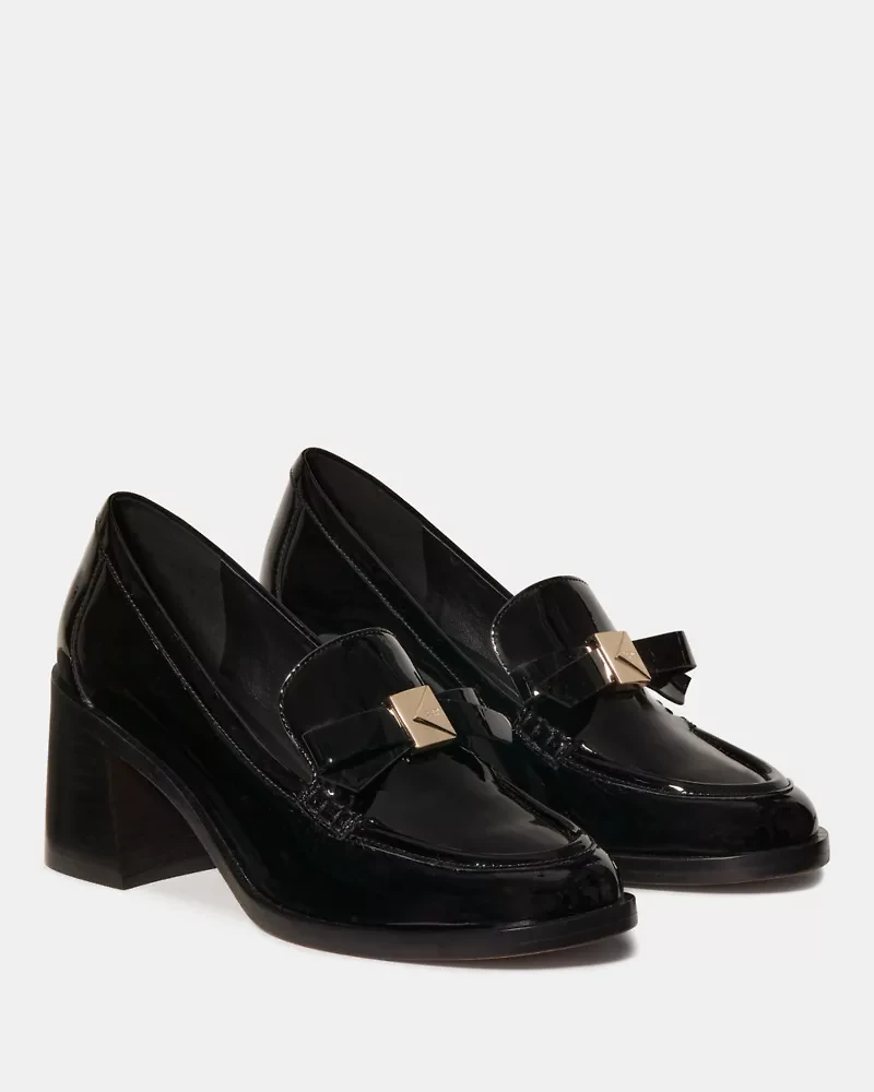 Deco Bow Heeled Loafer