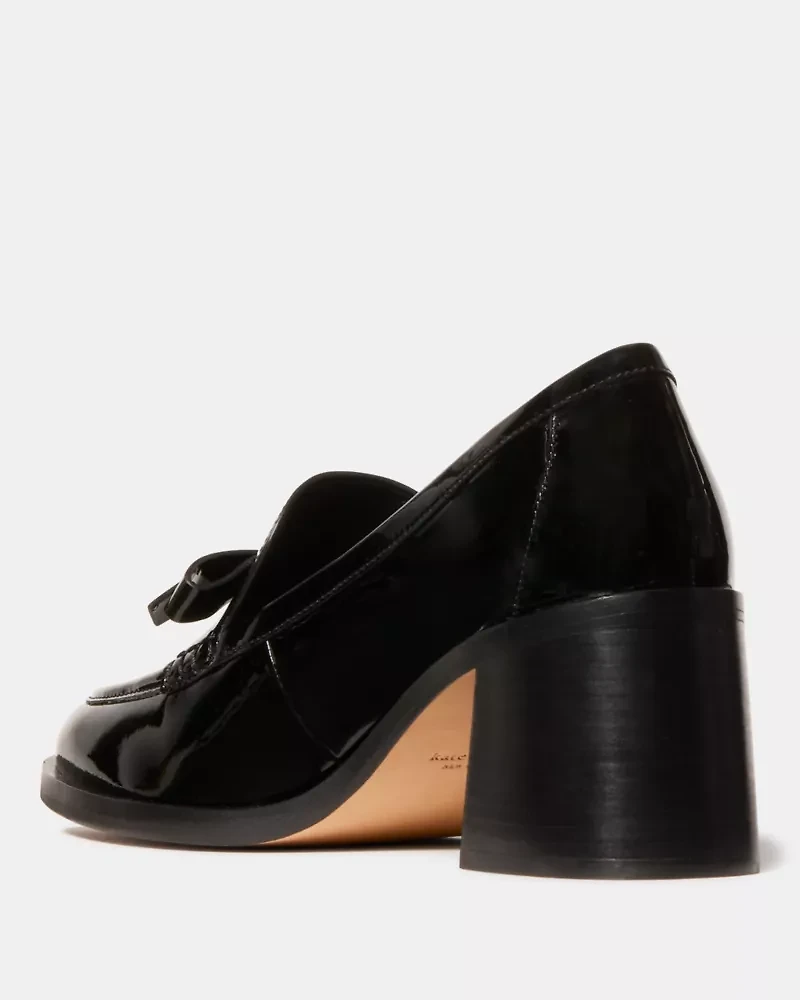 Deco Bow Heeled Loafer