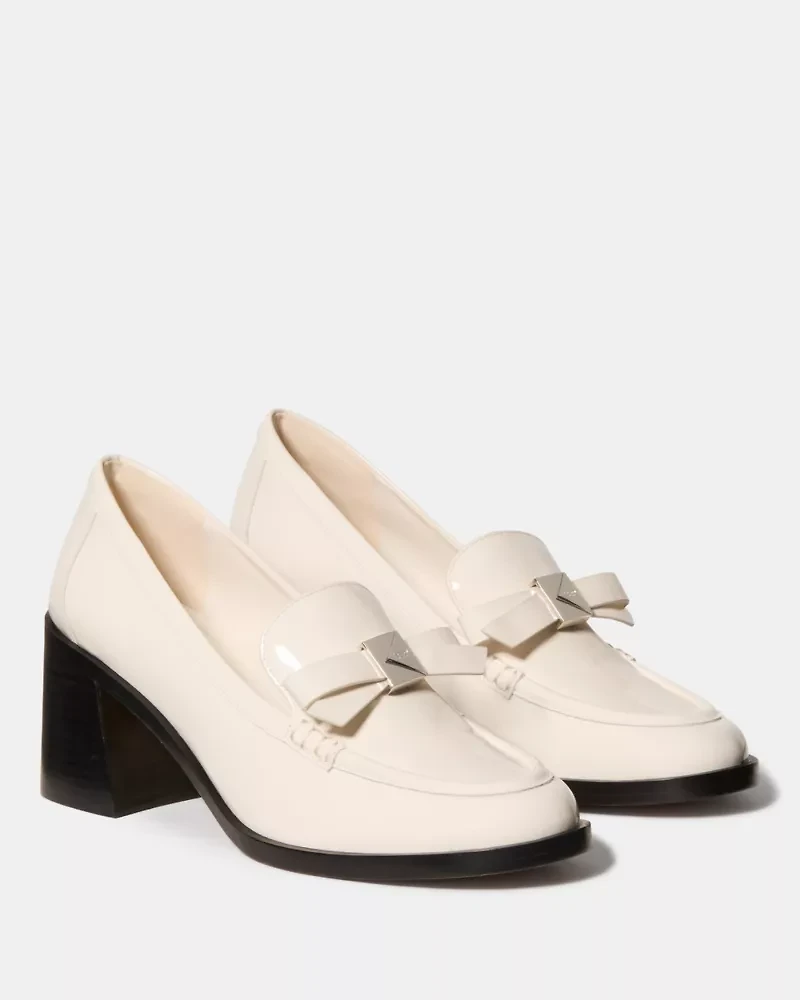Deco Bow Heeled Loafer