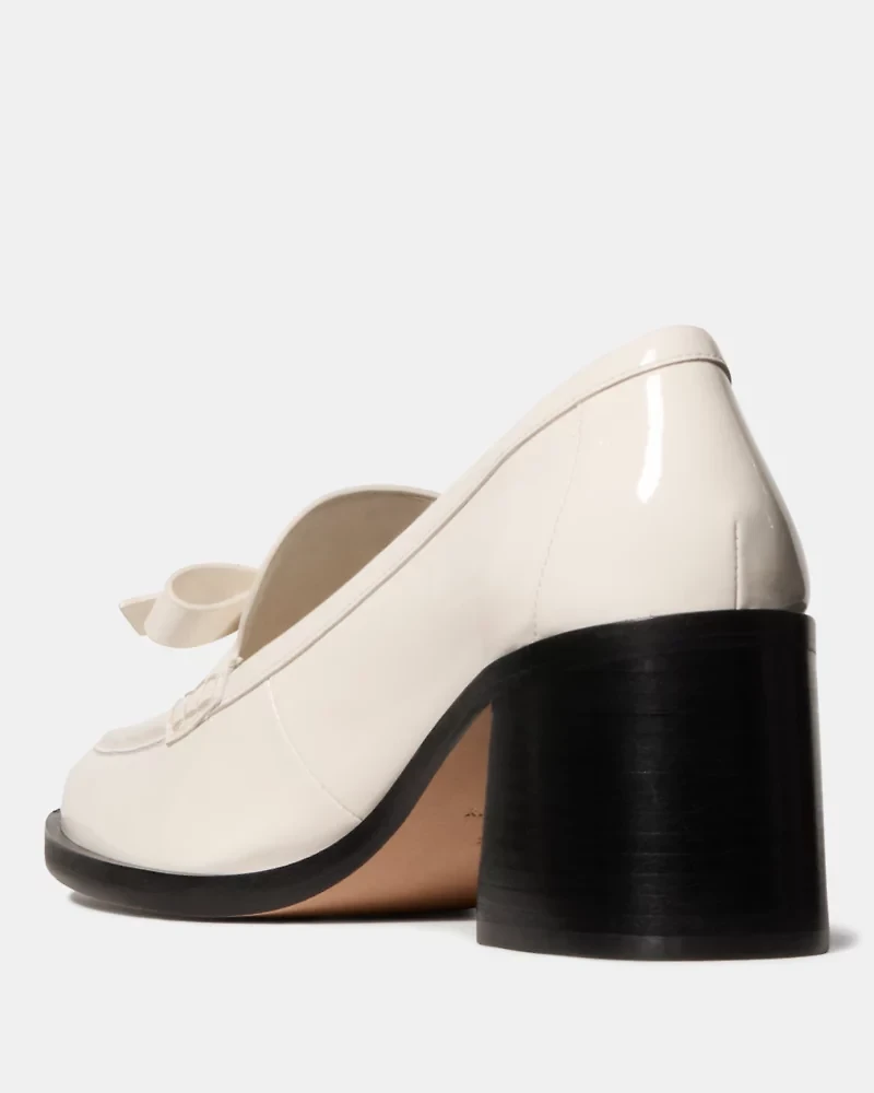 Deco Bow Heeled Loafer
