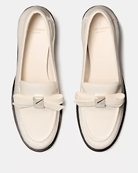Deco Bow Heeled Loafer