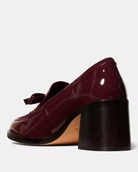 Deco Bow Heeled Loafer