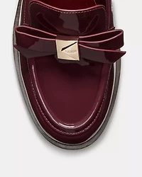 Deco Bow Heeled Loafer