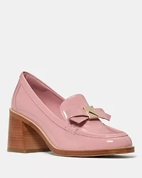 Deco Bow Heeled Loafer