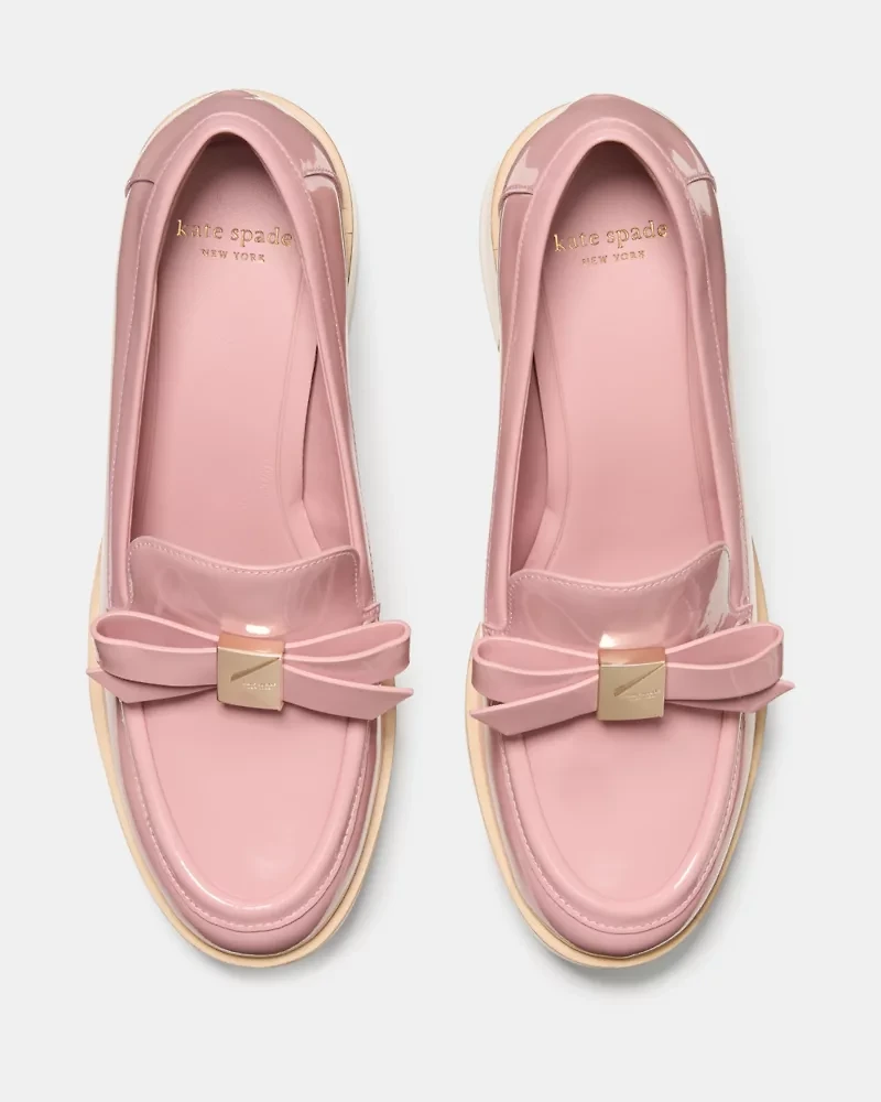 Deco Bow Heeled Loafer