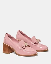 Deco Bow Heeled Loafer