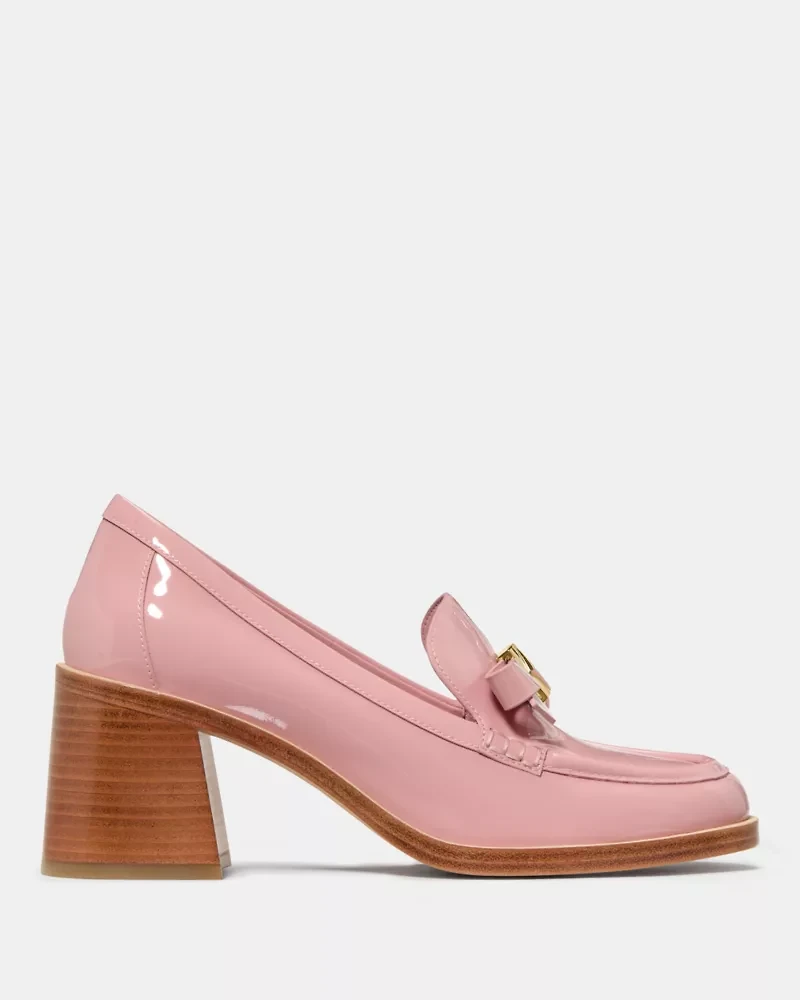 Deco Bow Heeled Loafer