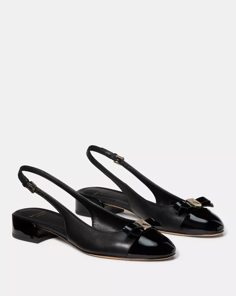 Deco Bow Slingback Pump