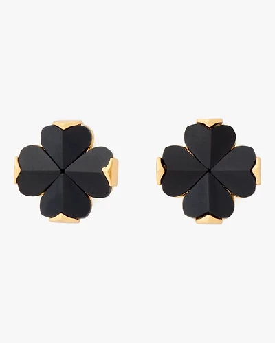 Spade Flower Studs