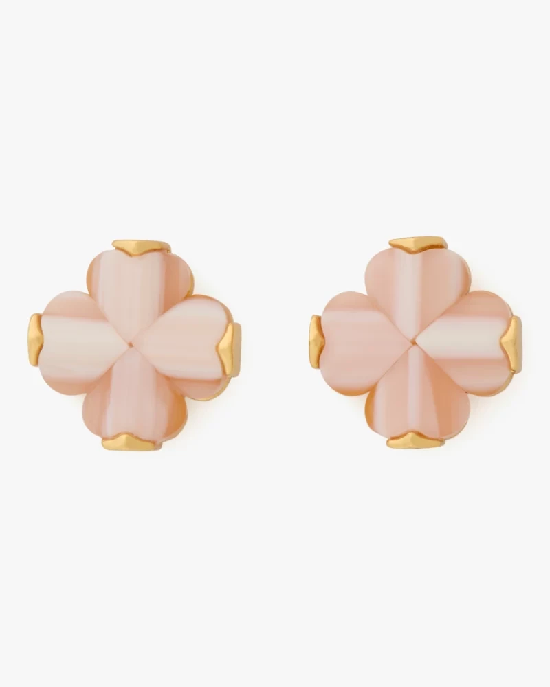 Spade Flower Studs