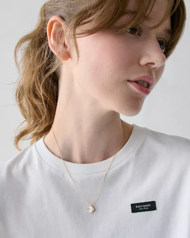 Spade Flower Mini Pendant