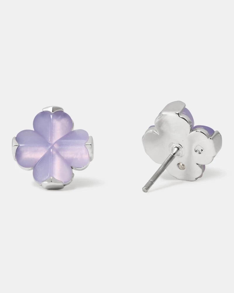 Spade Flower Studs