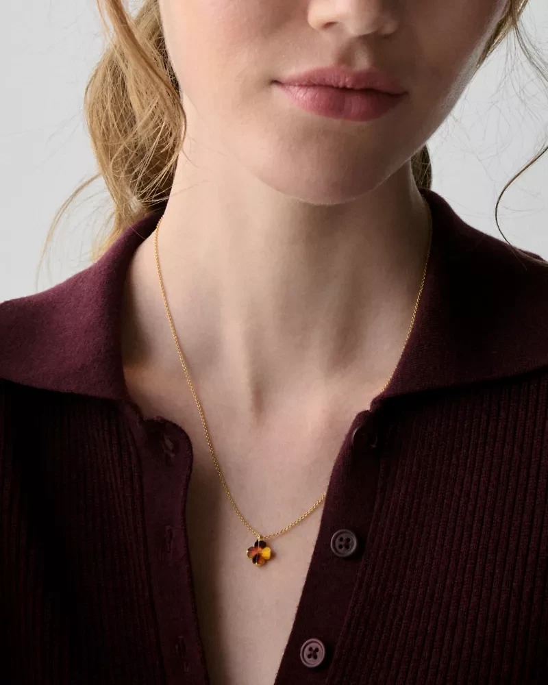 Spade Flower Mini Pendant